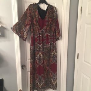 Ladies XL with Front Side Slit Dress. 2025 top Fall Colors